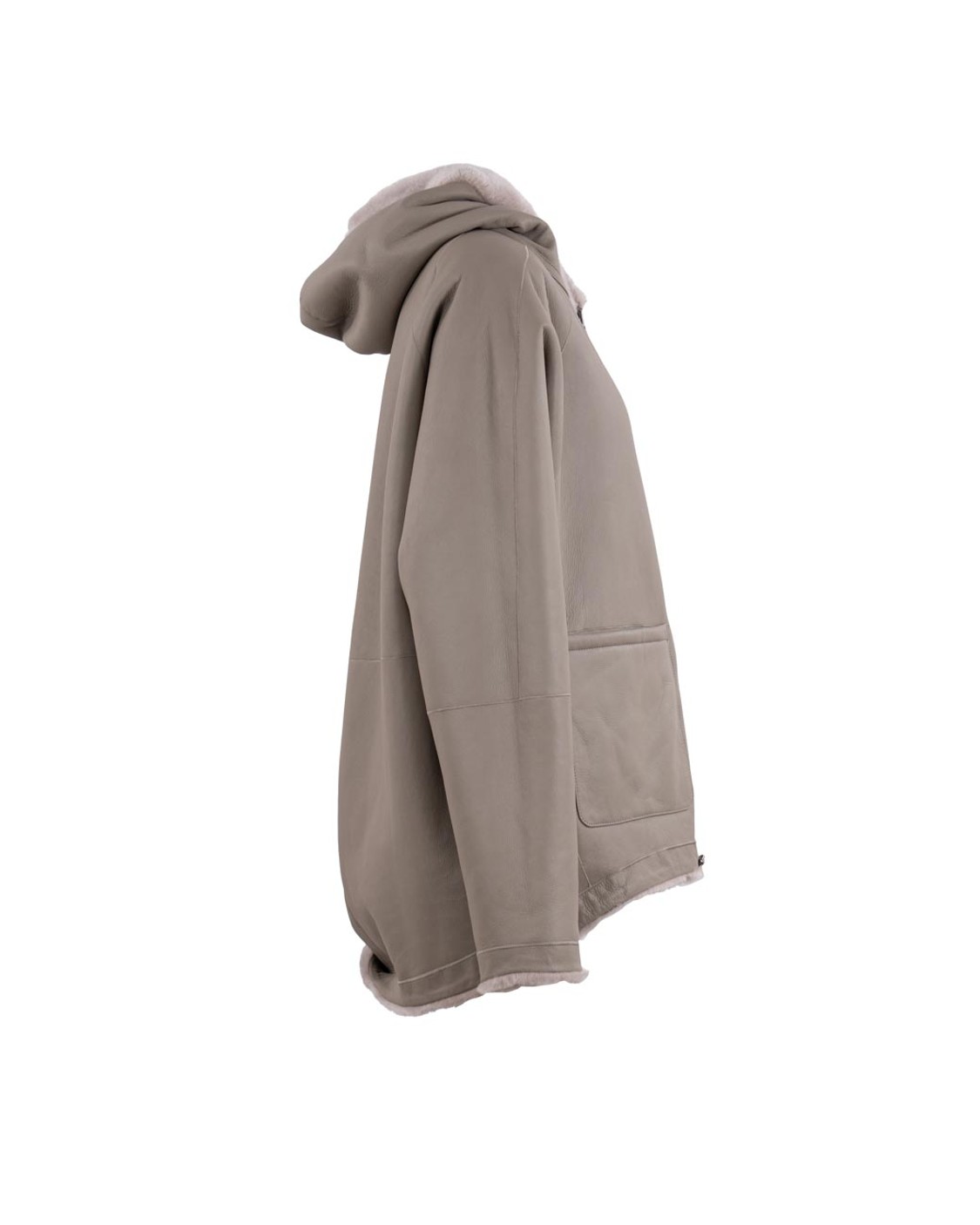 shop SIMONETTA RAVIZZA  Giaccone: Simonetta Ravizza bomber reversibile realizzato in shearling merino con cappuccio e chiusura zip.
Interno in pelle.
Composizione: 100% Shearling.
Fabbricato in Italia.. BIBI-088 number 8548236
